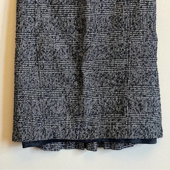 Express Design Studio 4 business casual pencil skirt black white tartan classic - Picture 3 of 7